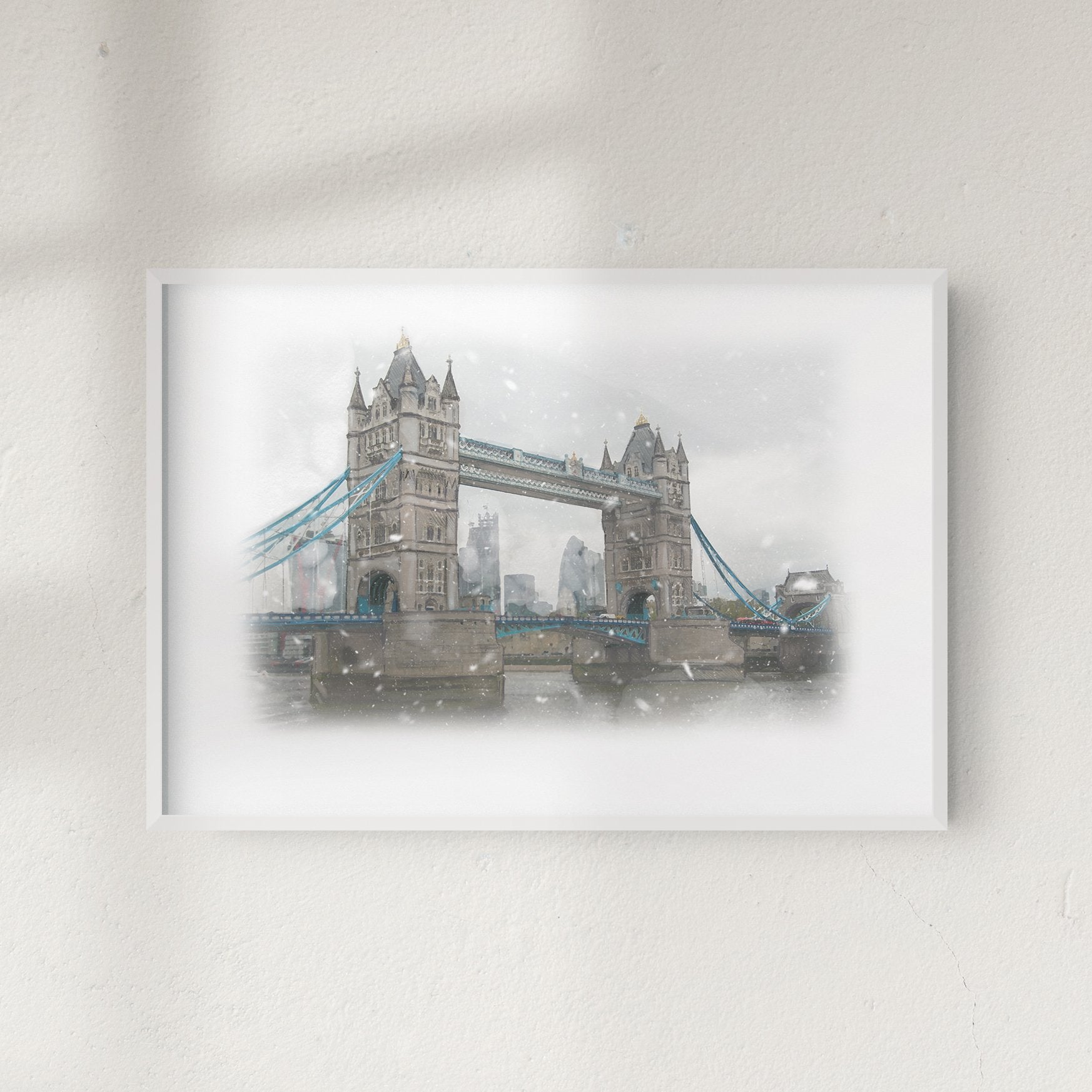 Tower Bridge in the Snow Art Print | Natalie Ryan Design