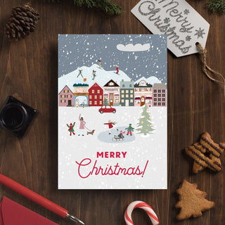 Ski season Christmas Card | Natalie Ryan Design