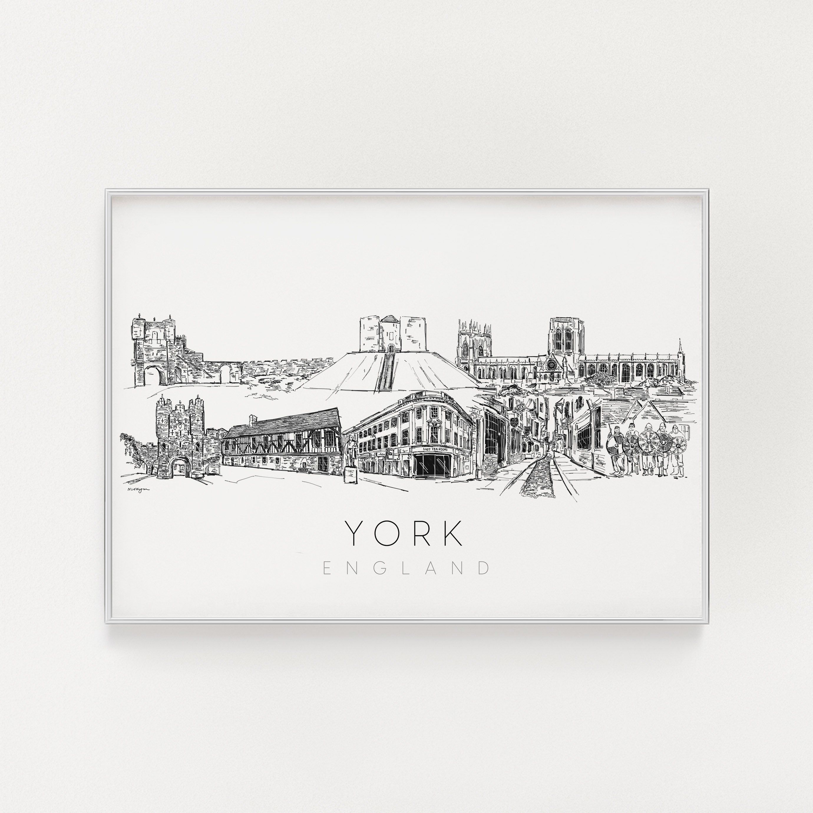 York skyline art print