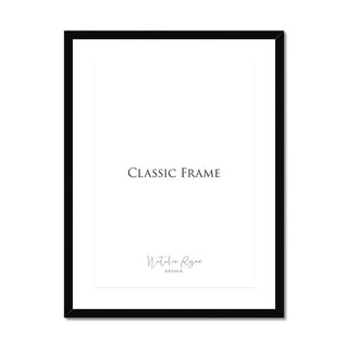 Classic picture frame + mount, A4 Black