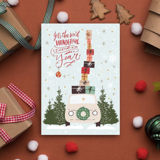Wonderful time of the year Christmas Card | Natalie Ryan Design