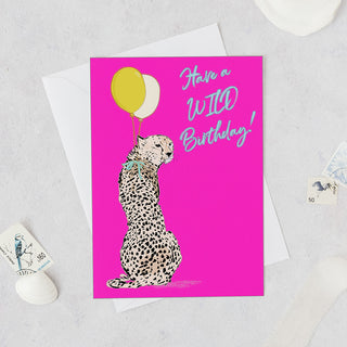 Have a Wild Birthday Cheetah Greetings Card