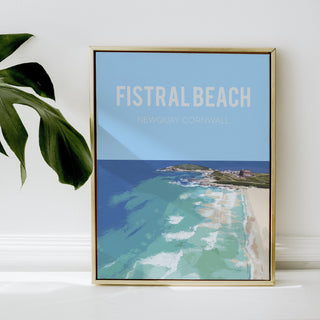 Fistral Beach Newquay Art Print - 1
