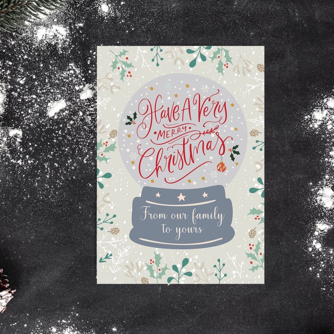 From our family to yours Christmas Card | Natalie Ryan Design