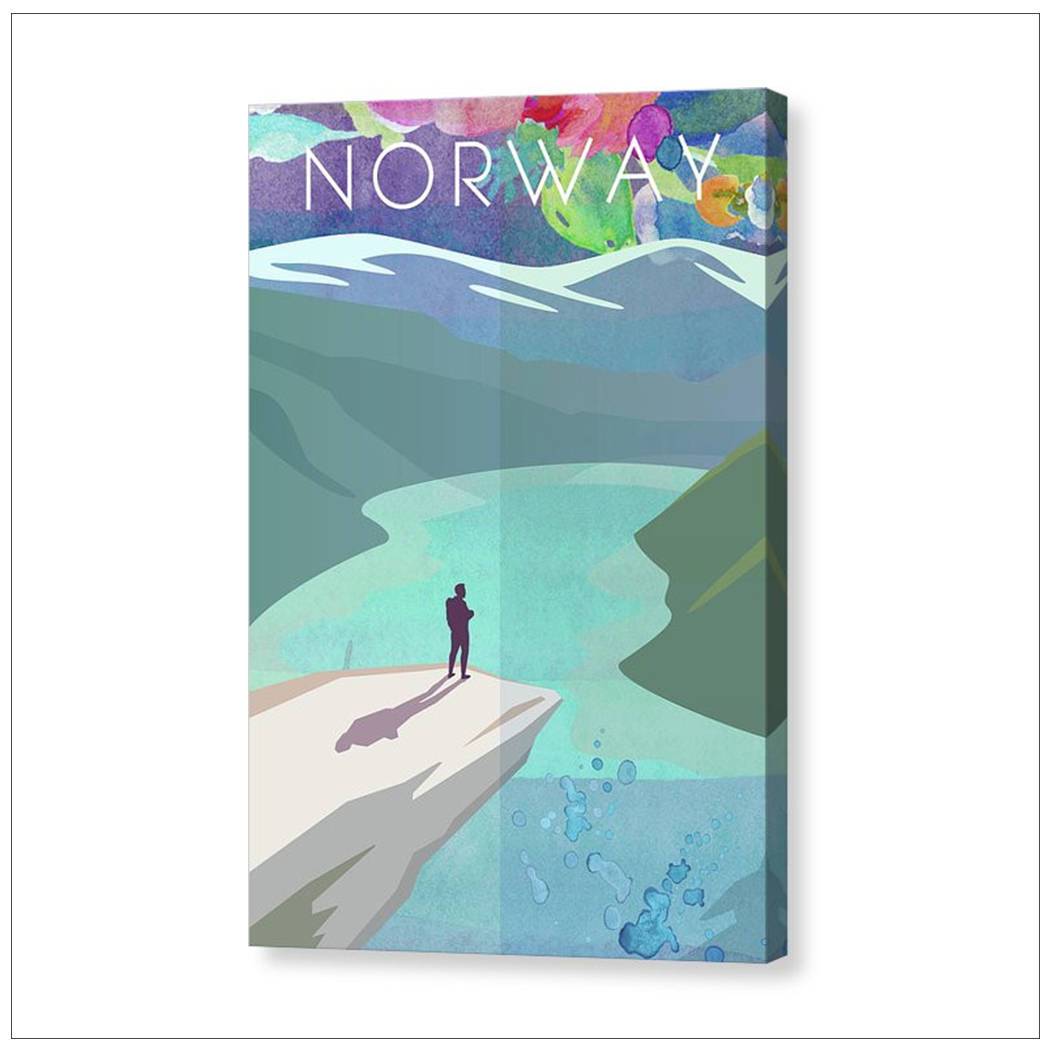 Norway A3 Travel Poster | Natalie Ryan Design