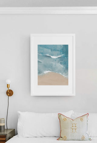 Blue Beach Art Print - 3