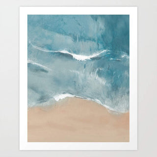 Blue Beach Art Print - 5
