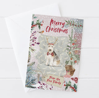 Personalised Lakeland Terrier Christmas Card | Natalie Ryan Design