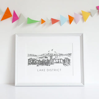 Lake District skyline print - 0