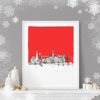 London Red Art Print | Natalie Ryan Design