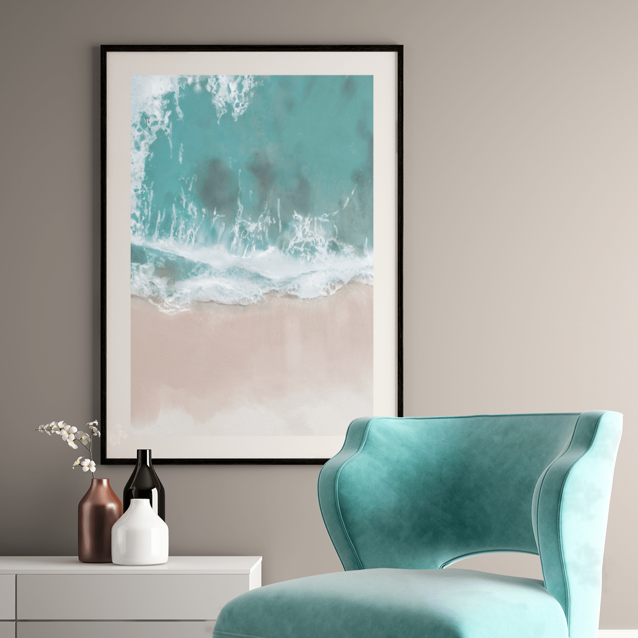 Beach Wave Art Print - 2
