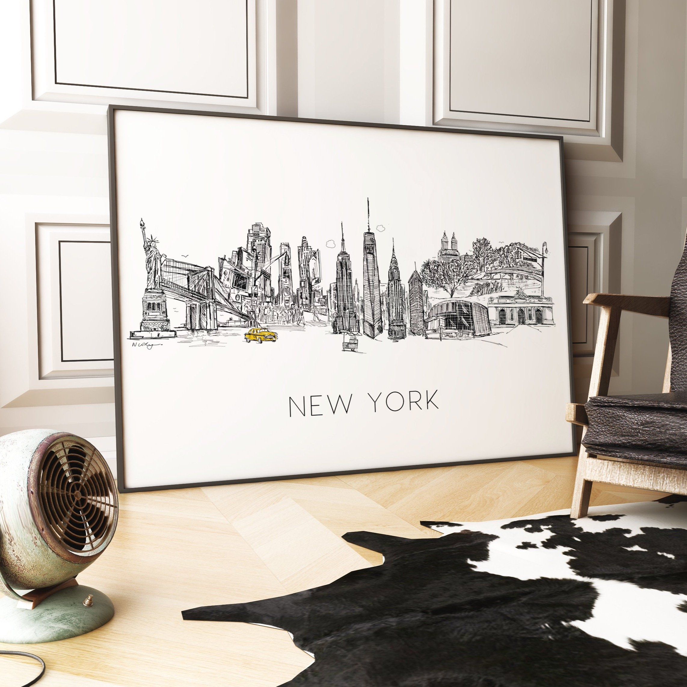 New York Skyline PANORAMIC print | Natalie Ryan Design