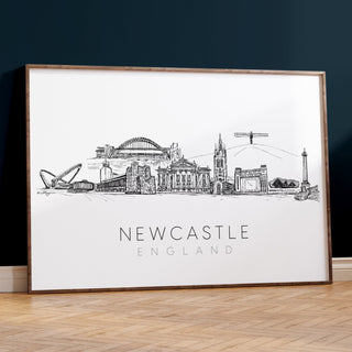 Newcastle Skyline Art Print