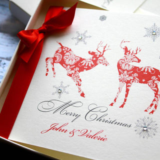 Personalised Reindeer Christmas Card