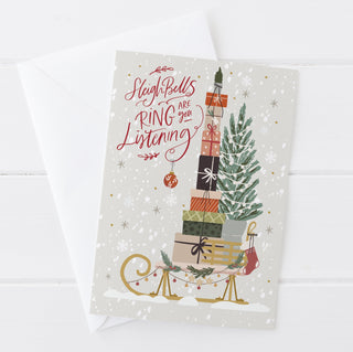 Sleigh Bells Ring Christmas Card | Natalie Ryan Design