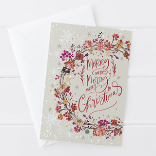 Merry Merry Merry Merry Christmas Card | Natalie Ryan Design